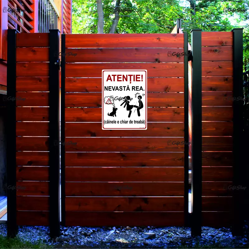 Atentie nevasta rea, indicator amuzant 100x150 mm
